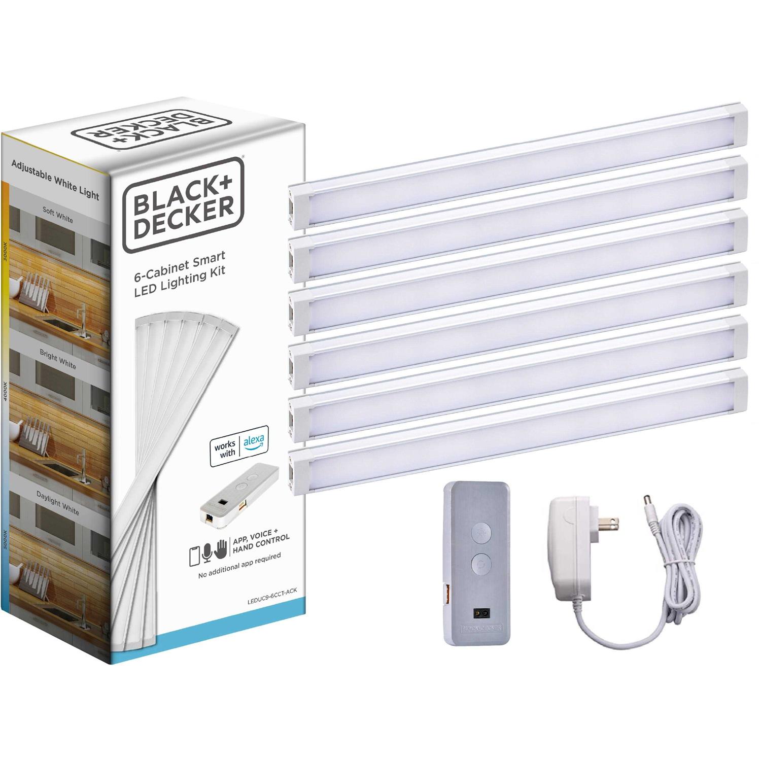 BLACK+DECKER Works with Alexa Smart Under Cabinet Lighting Kit