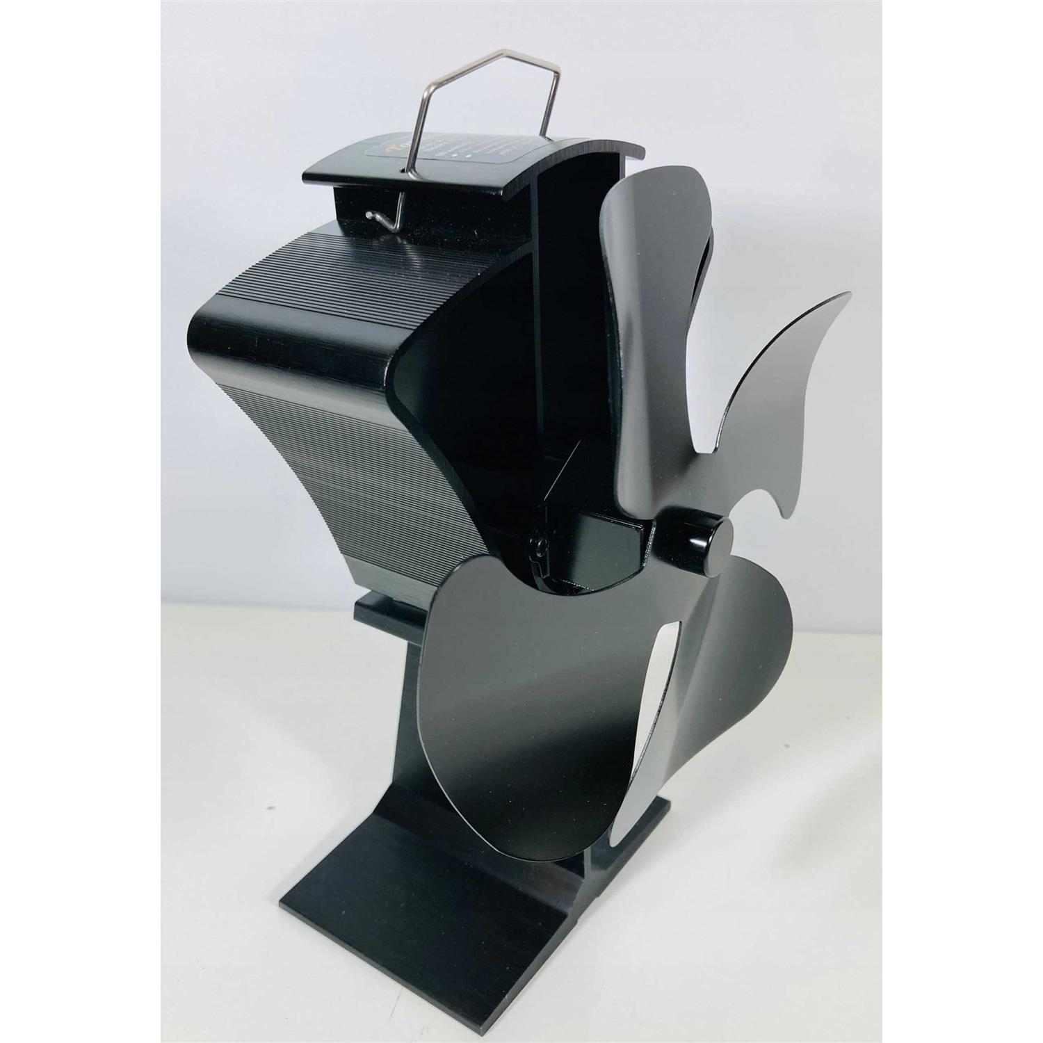 Tomersun 4 Blades Heat Powered Stove Fireplace Fan For Home Wood Log Burning Fireplace Circulating Warm Air Saving Fuel Efficiently