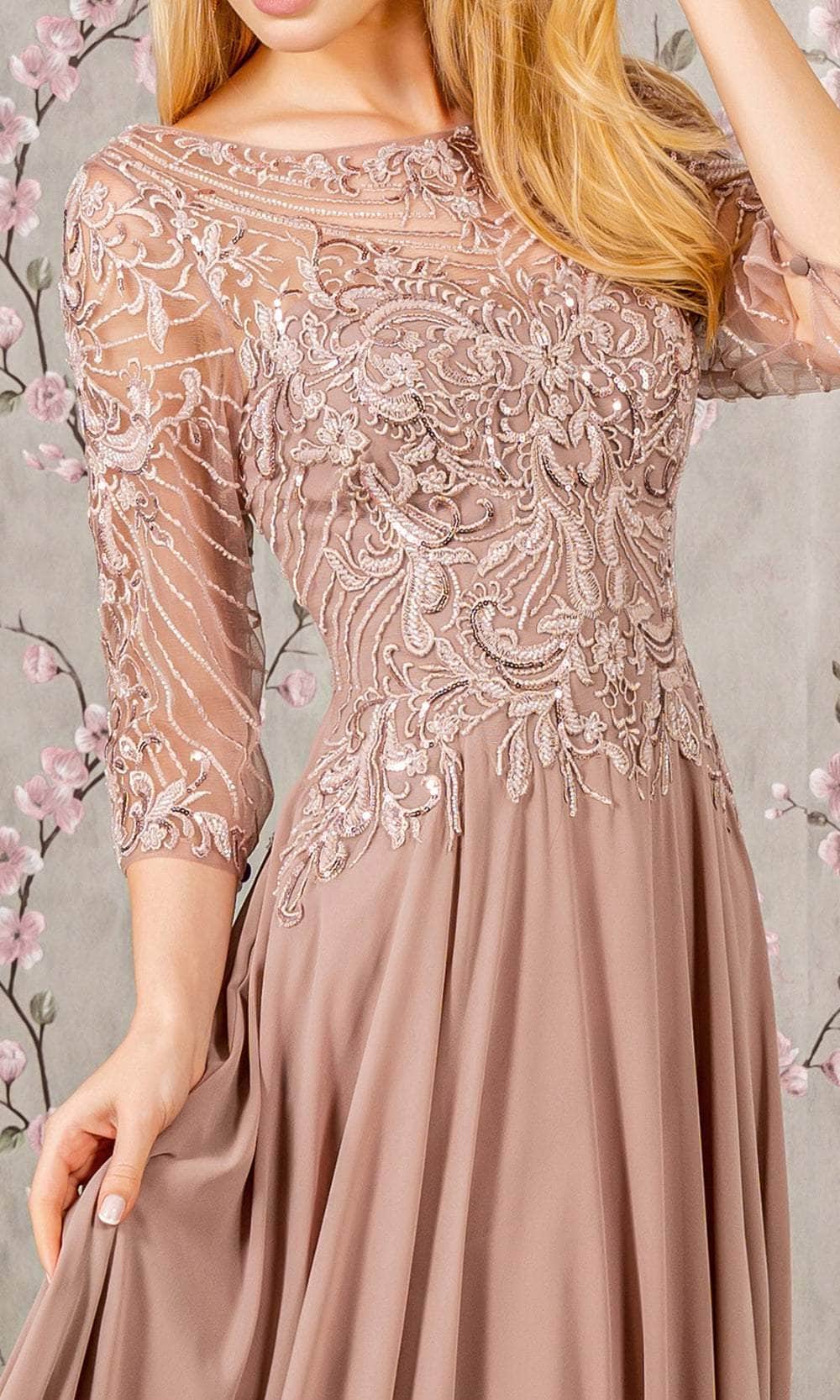 Sequin Embroidery Formal Dress