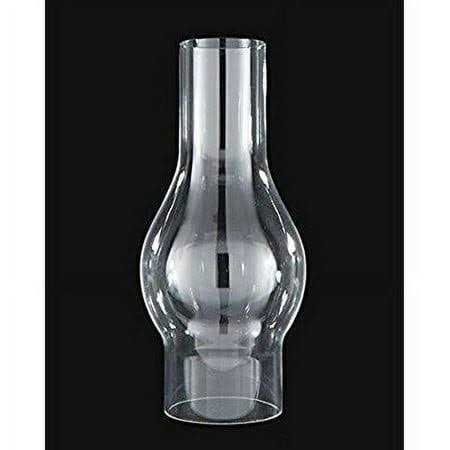 B&p Lamp Small 2 1/8 Inch Base by 6 1/2 Inch Tall Clear Glass Chimney for Oil Lamps and Antique Style Lighting
