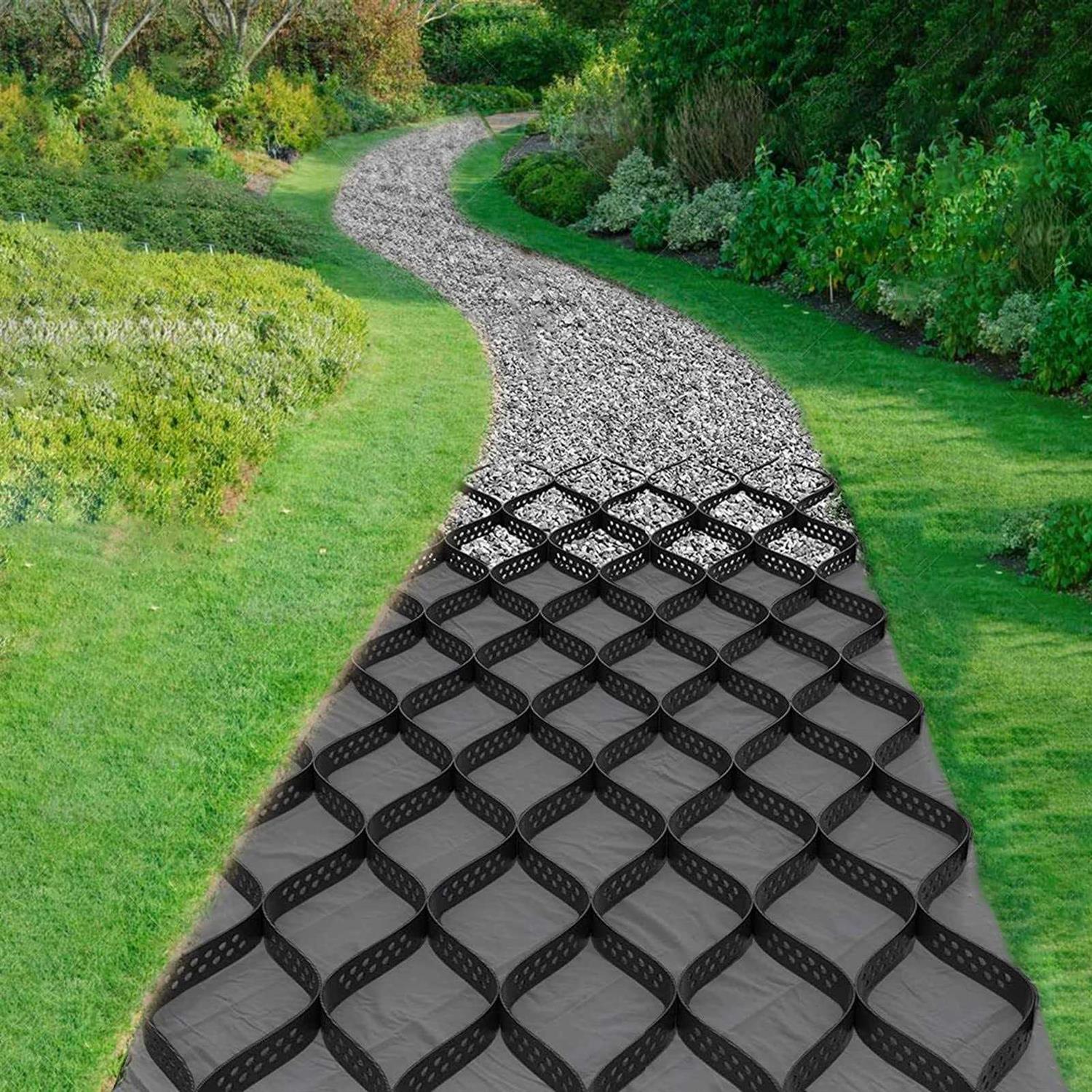 2 Thick Gravel Ground Grid 33ft Geo Grid Driveway Stabilization Grids