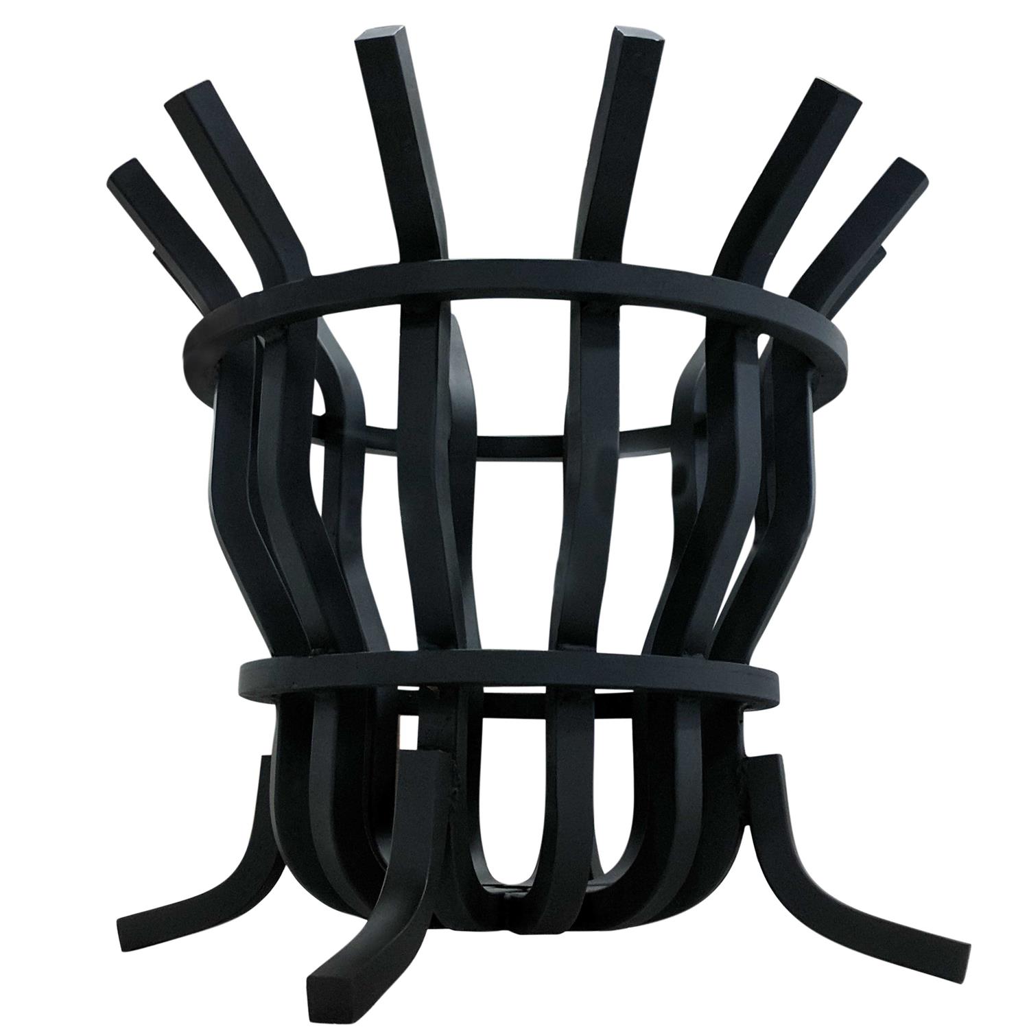 Titan Great Outdoors Self-Feeding Fire Pit Basket 1in Thick Solid Steel