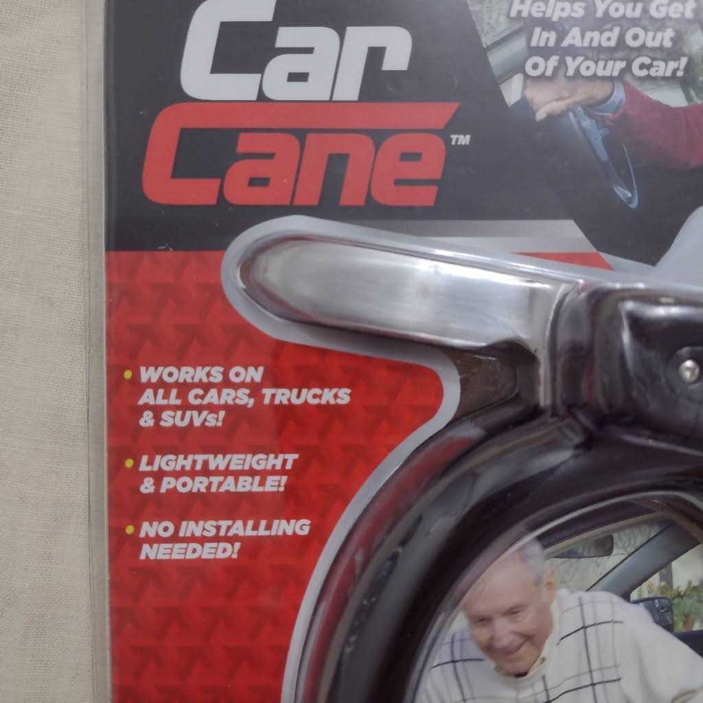 Car Cane, Mobility and Standing Aid with Built-in Flashlight