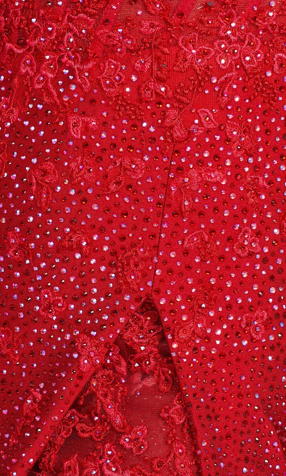 V-Neck Slit Prom Dress