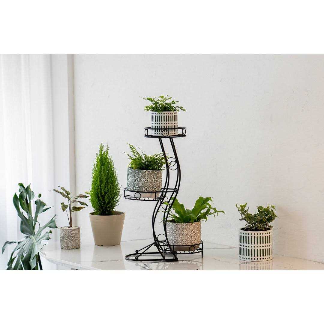 Cocoyard Three Flower Pots Collapsible Plant Stand