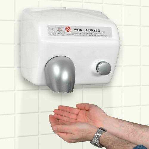 World Dryer Model A Push Button Hand Dryer