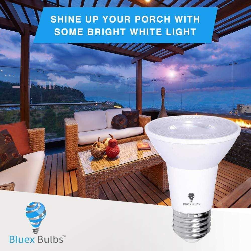 Bluex Bulbs 4 Pack Bluex LED Par20 Flood Light Bulb 8W