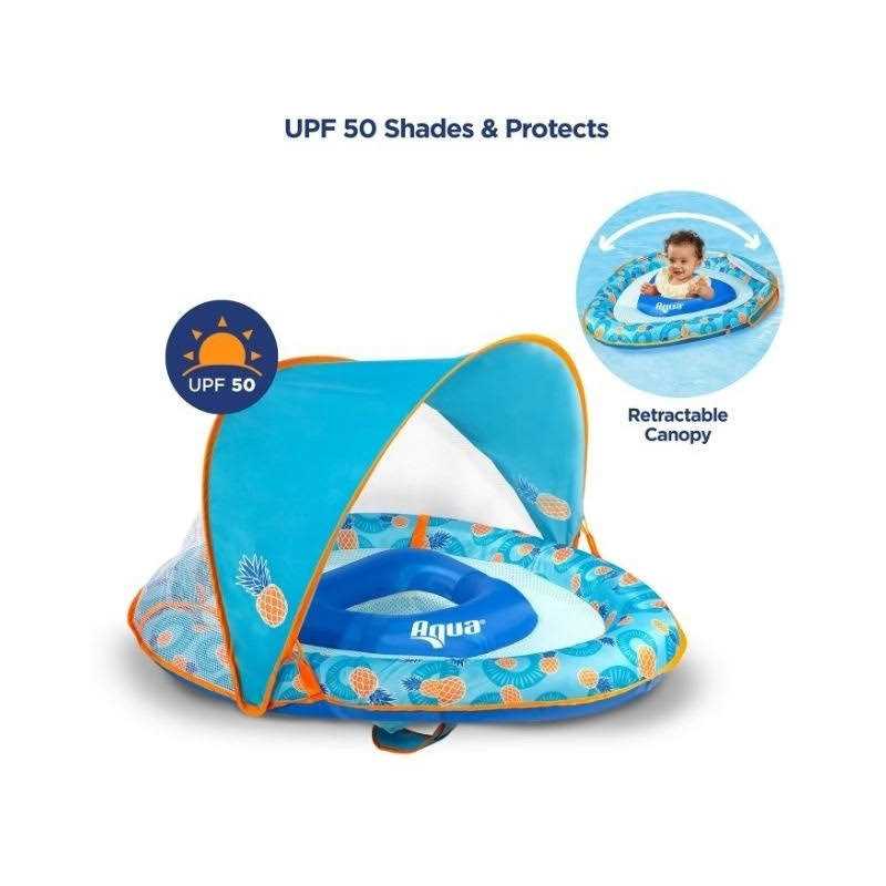 Aqua Leisure Adjustable Seat Baby Float Canopy