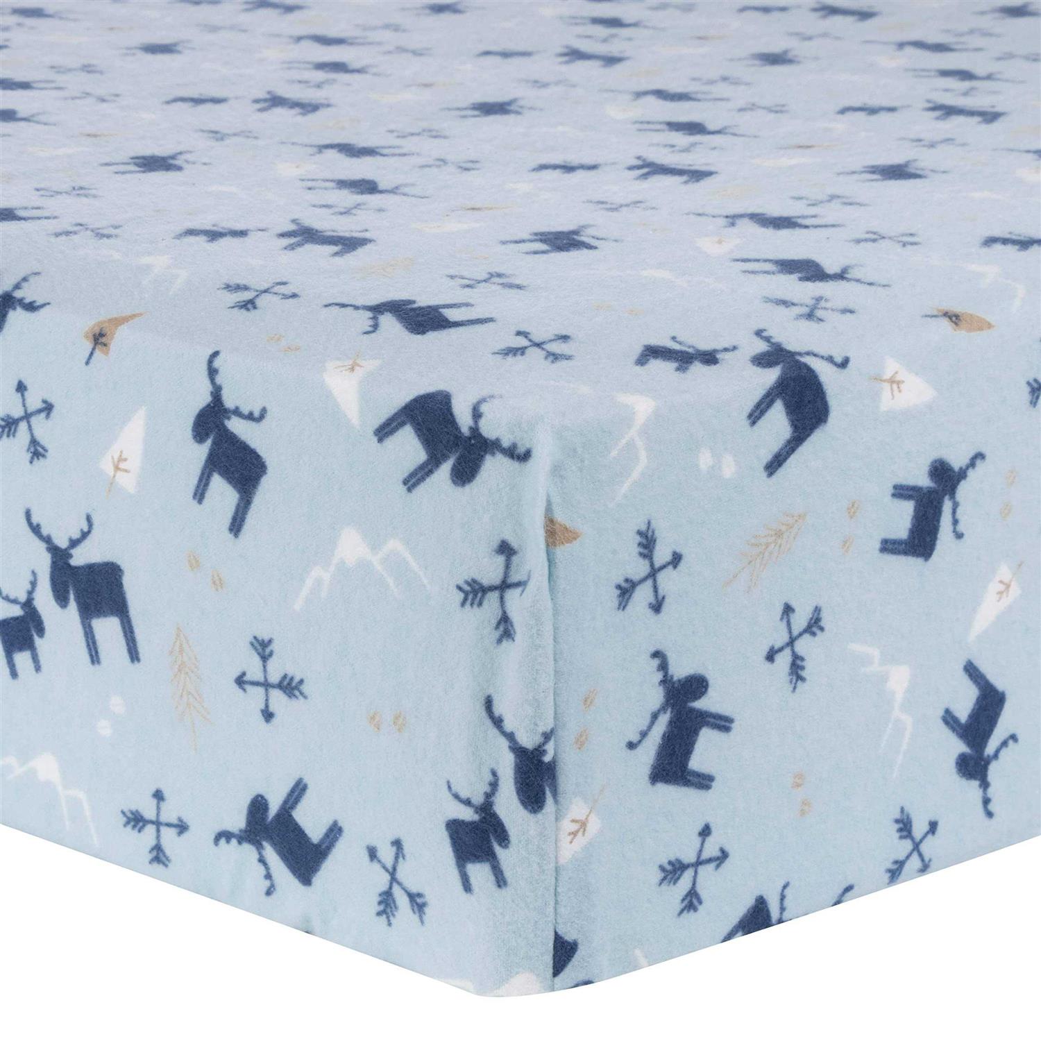 Trend Lab Deluxe Flannel Fitted Crib Sheet