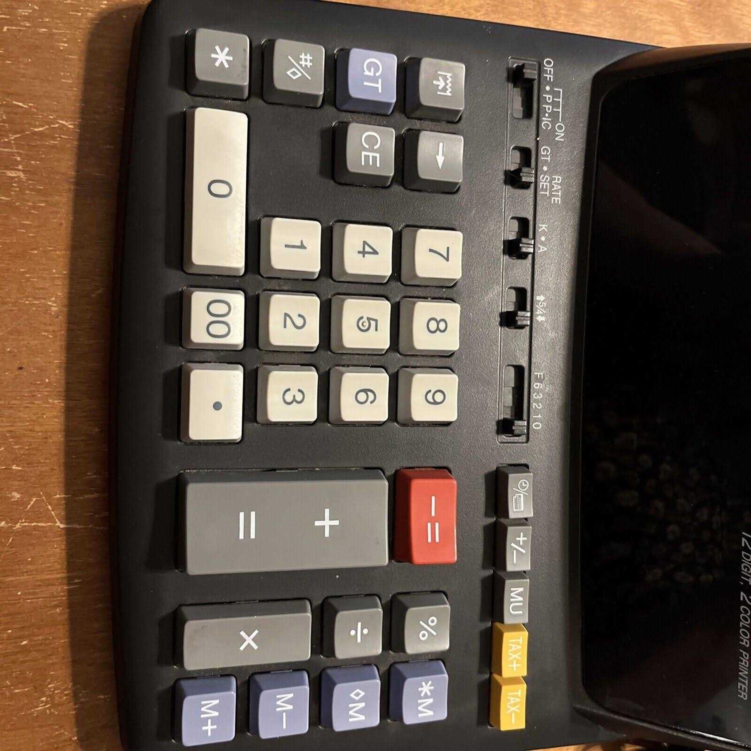Sharp Printing Calculator EL2196BL