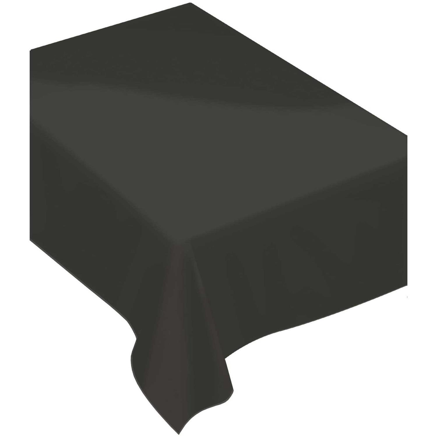60 inchx 84 inch Fabric Tablecloth – Jet Black,Pack of 6, Size: 60 x 84