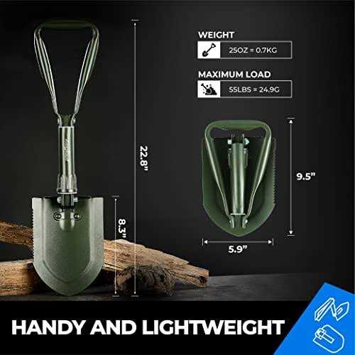 AugTouf Military Folding Camping Shovel