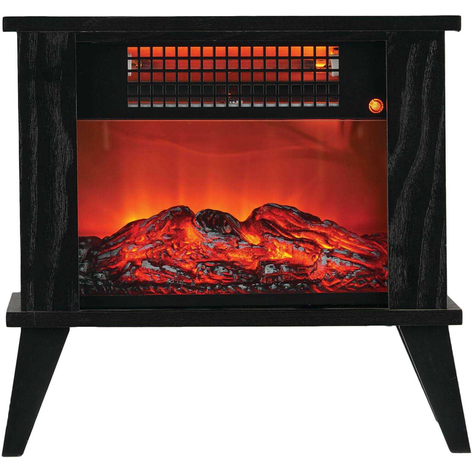 Lifesmart 1000W Tabletop Infrared Fireplace Space Heater with Flame Effect FEJ16C
