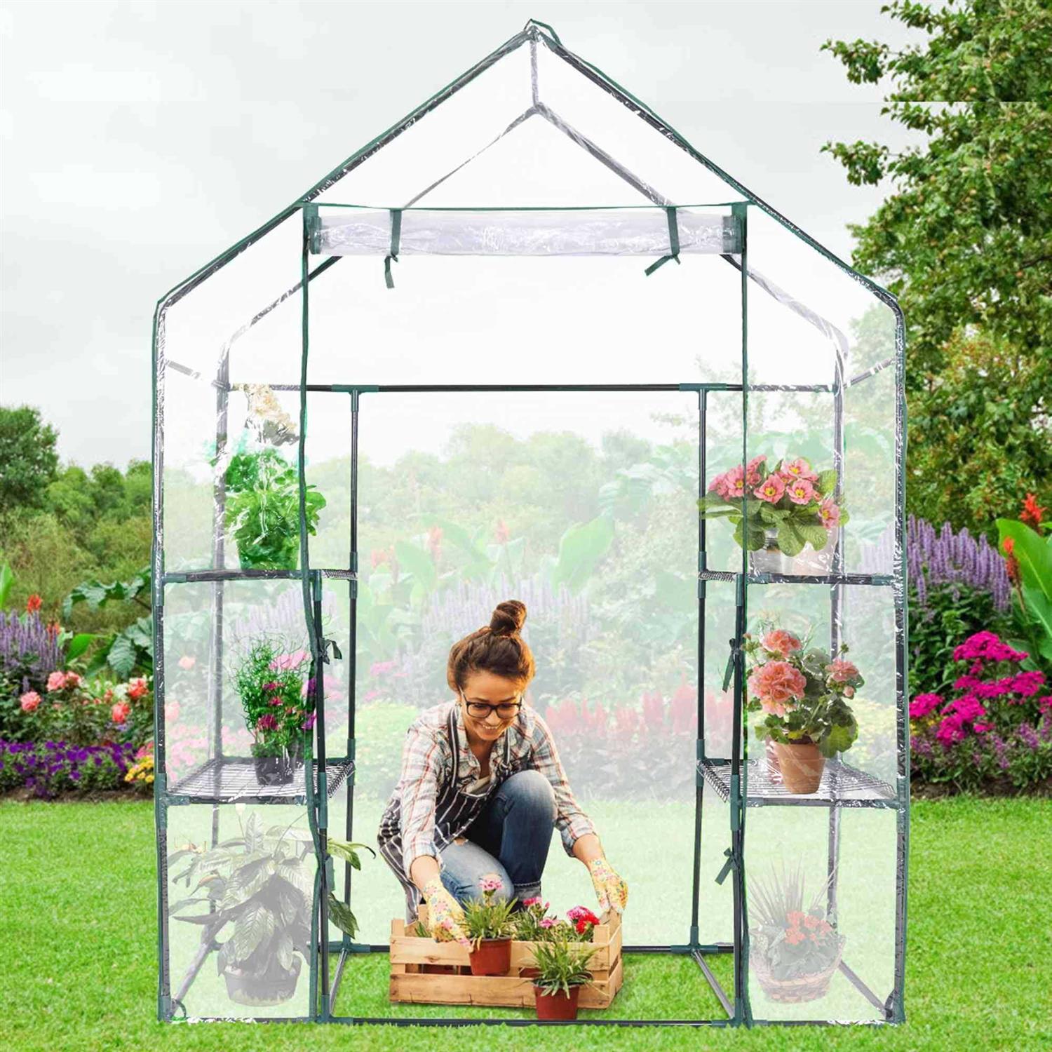 Costway Portable Mini Outdoor Walk-In Greenhouse