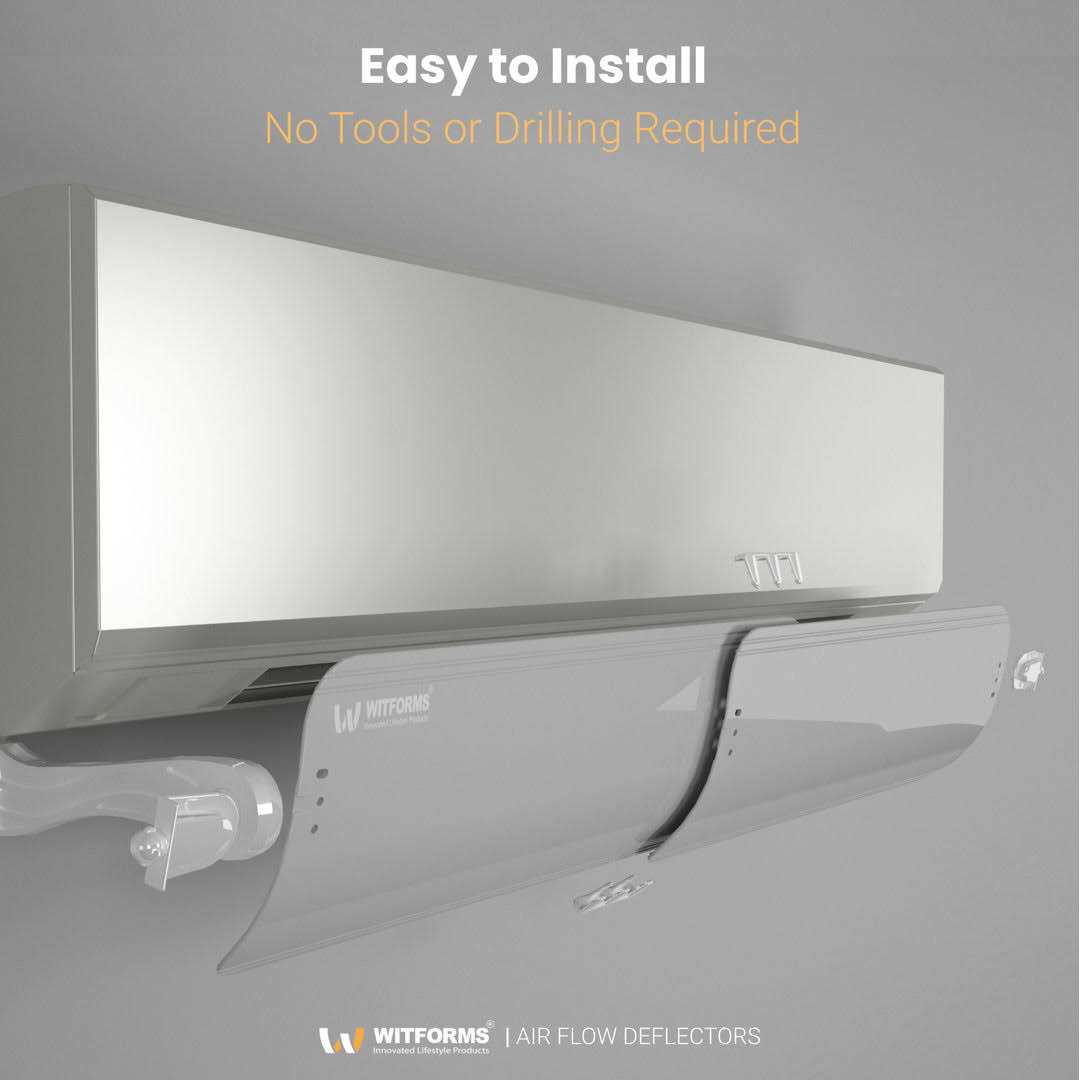 Witforms/Premium Adjustable AC air deflector suitable for split air conditioners. Enhance cooling and heating circulation