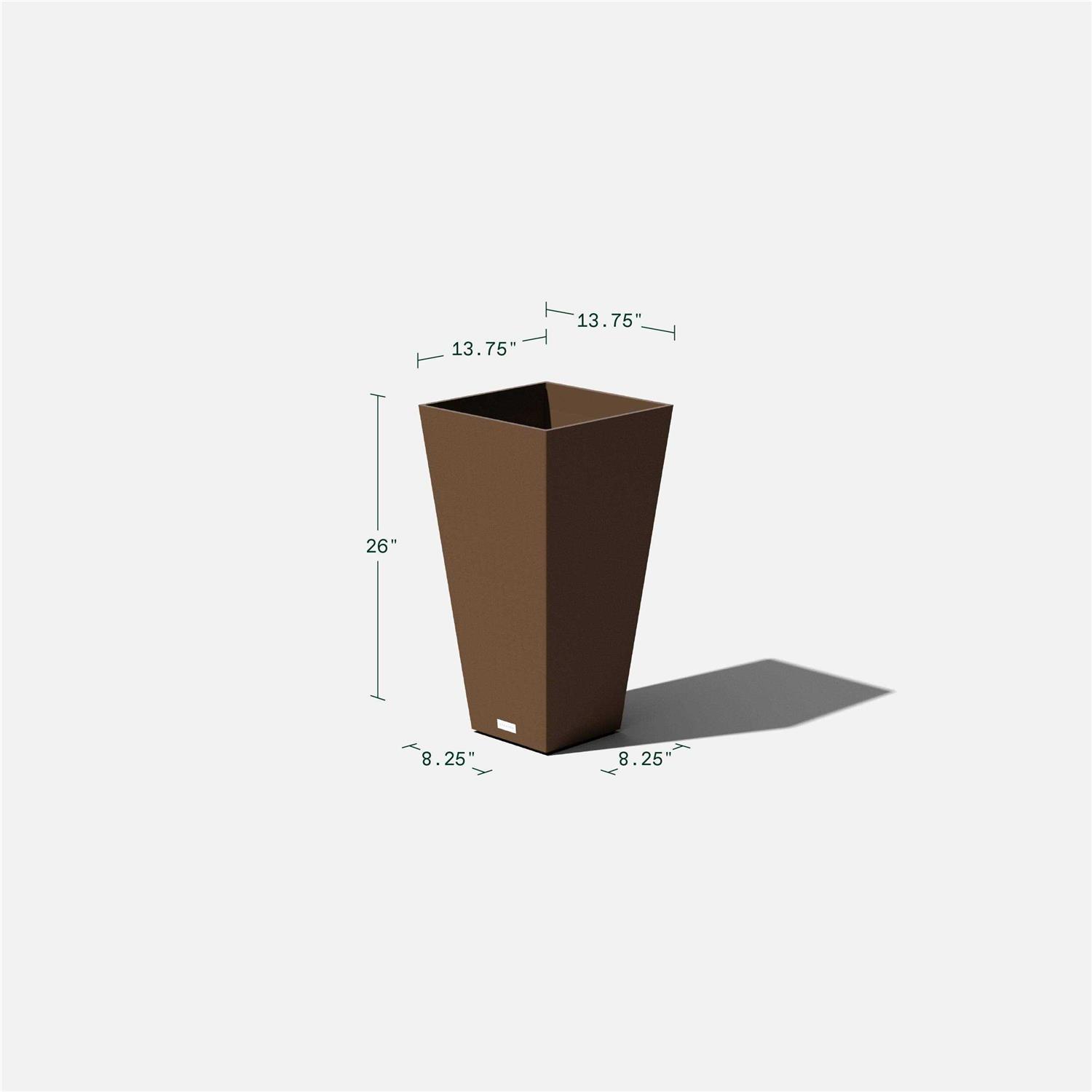 Veradek V-Resin Taper Tall Planter