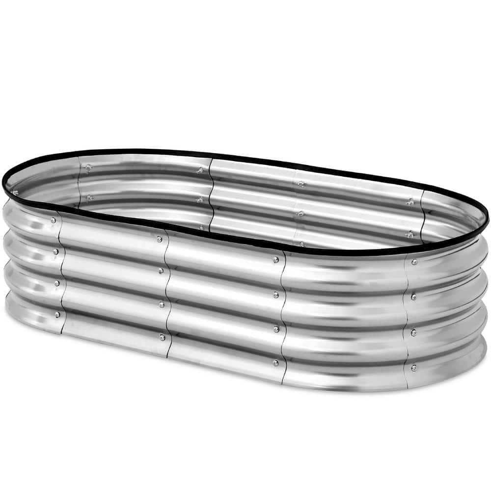Best Choice Products Metal Raised Garden Bed Oval Outdoor