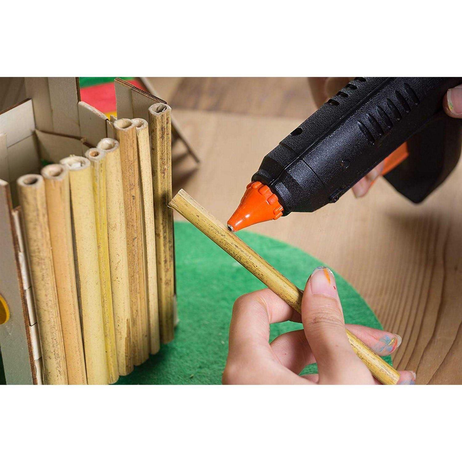 100 Pack Wood Bamboo Sticks for Crafts