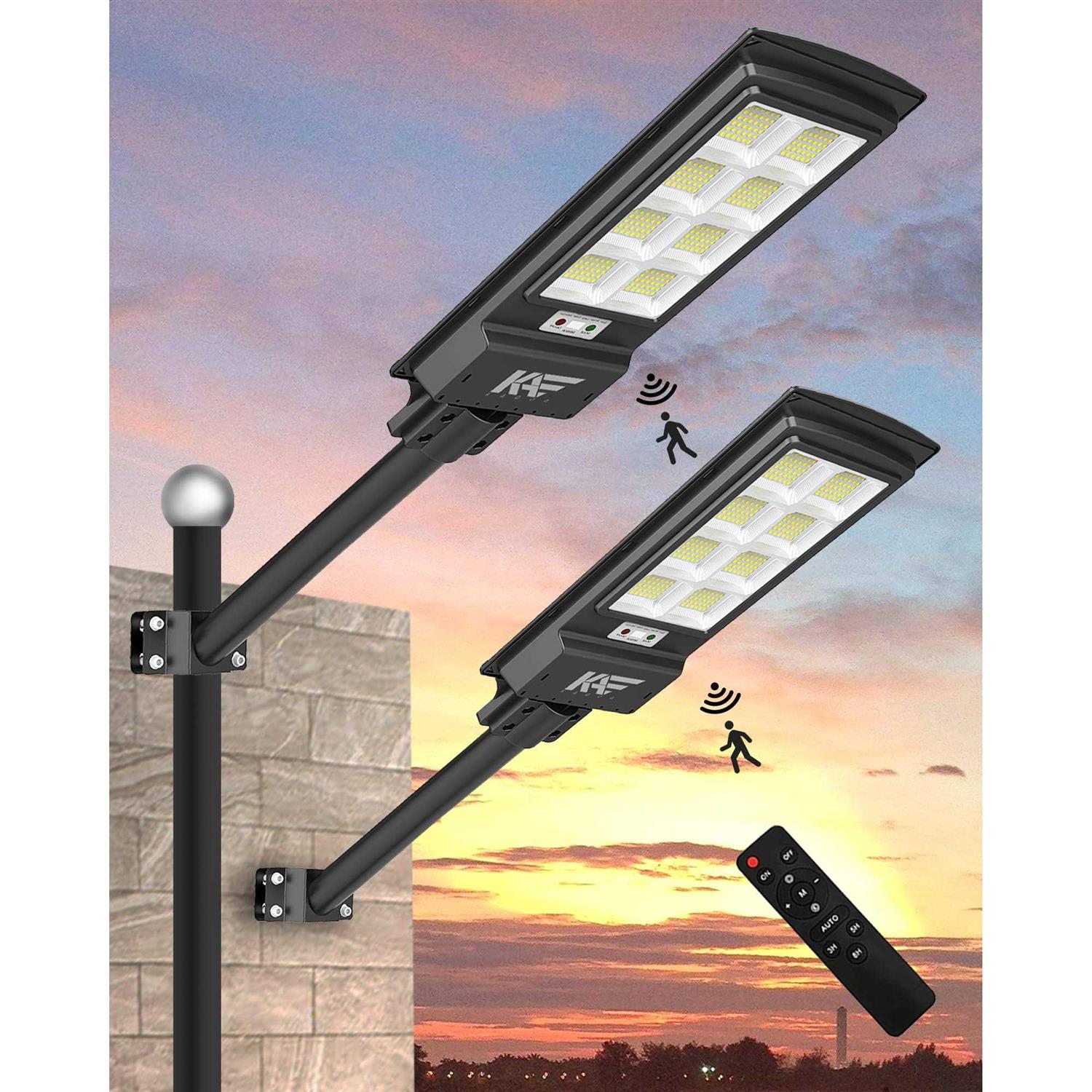 100000LM 1000W Solar Street Lights,384 LEDs Solar Security Flood Lights Outdoor,Solar Powered Dusk to Dawn Motion Lights for Yard,Garage,Garden