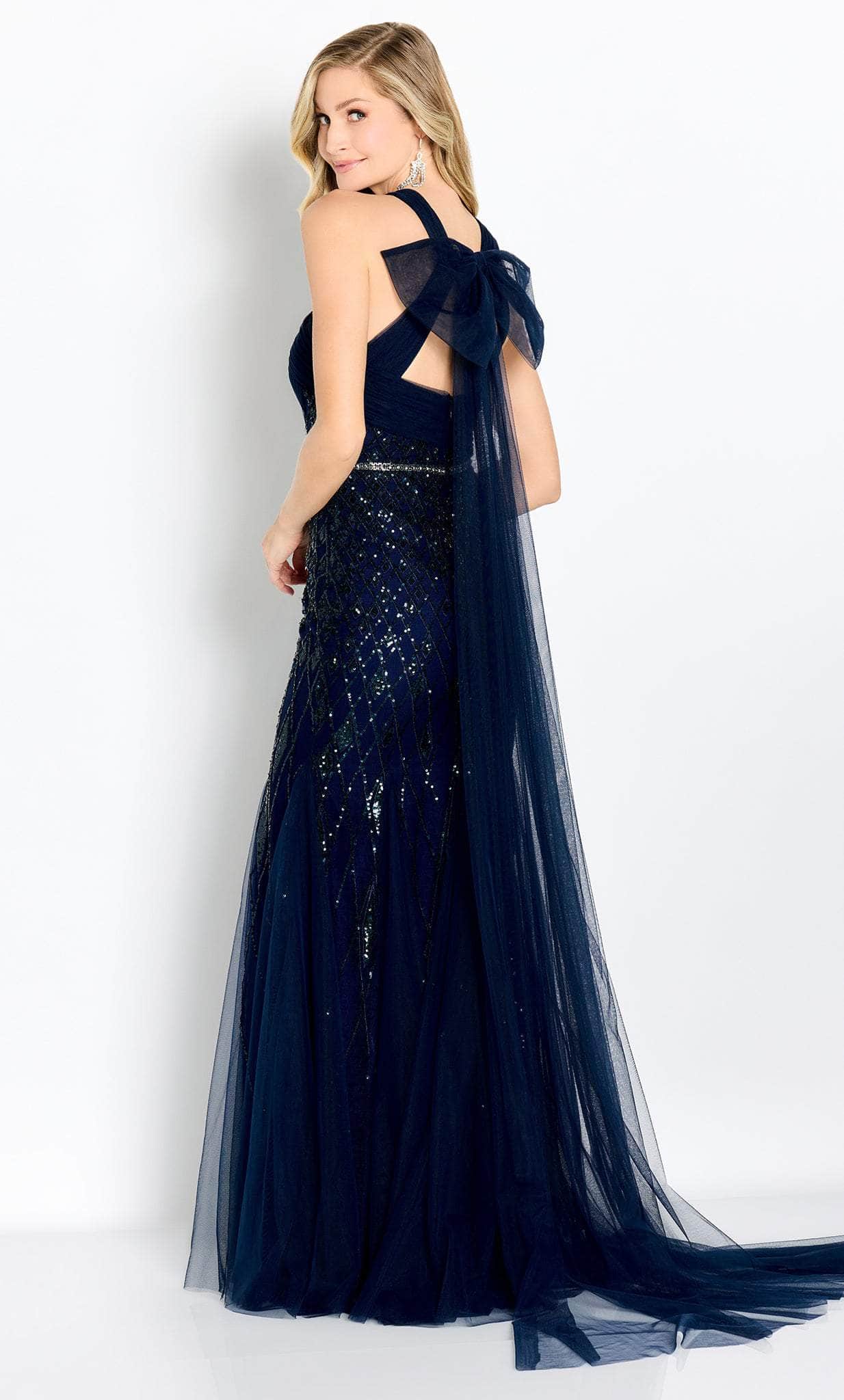 Bow Cutout Evening Gown