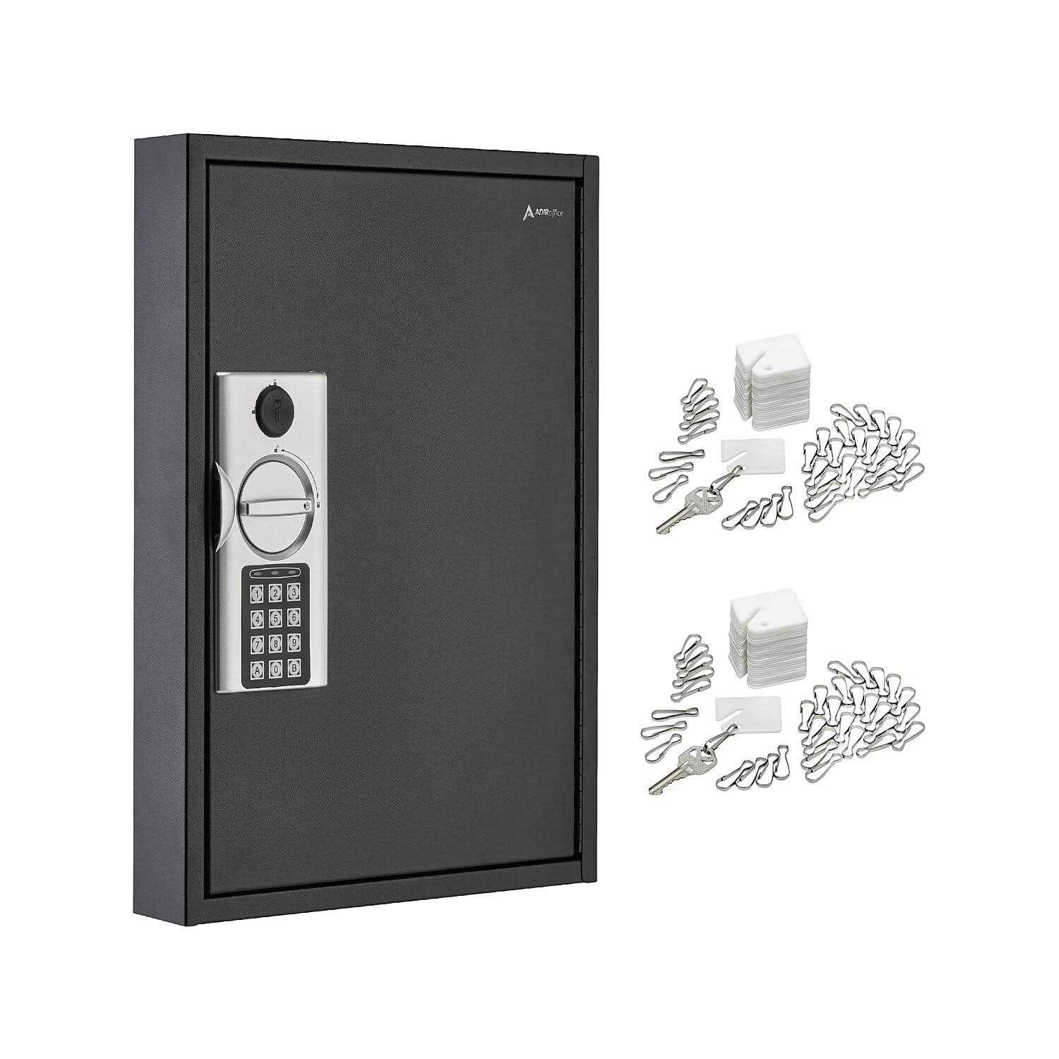 AdirOffice 60-Key Steel Heavy-Duty Digital Lock Key Cabinet