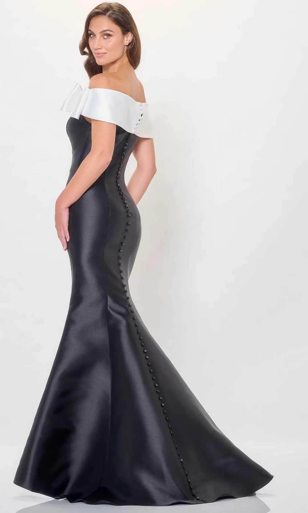 Bow Off Shoulder Evening Gown