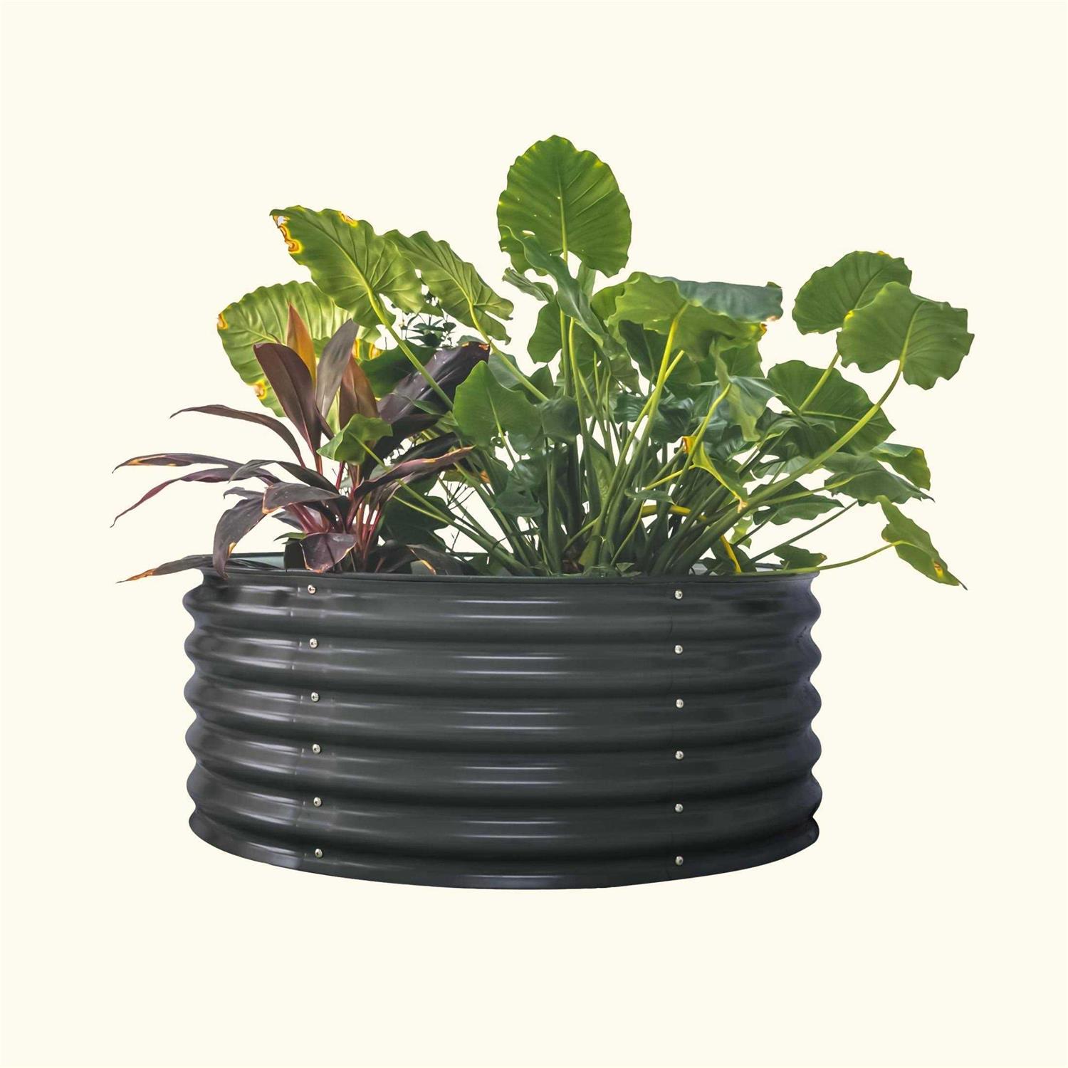 Vego Garden Tall Round Metal Raised Garden Bed