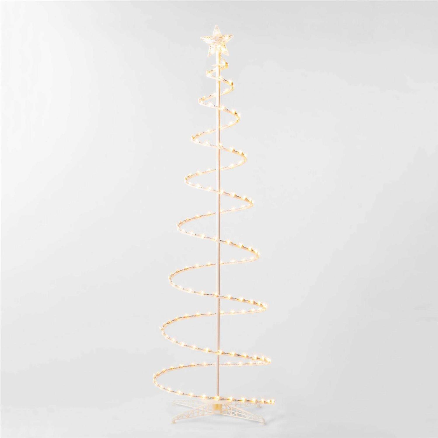 Wondershop 6′ Incandescent Spiral Tree Christmas Novelty Sculpture Light