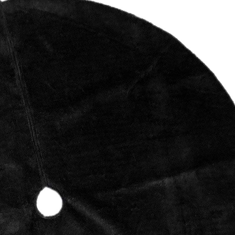 At Home Crosby St Plush Black Tree Skirt