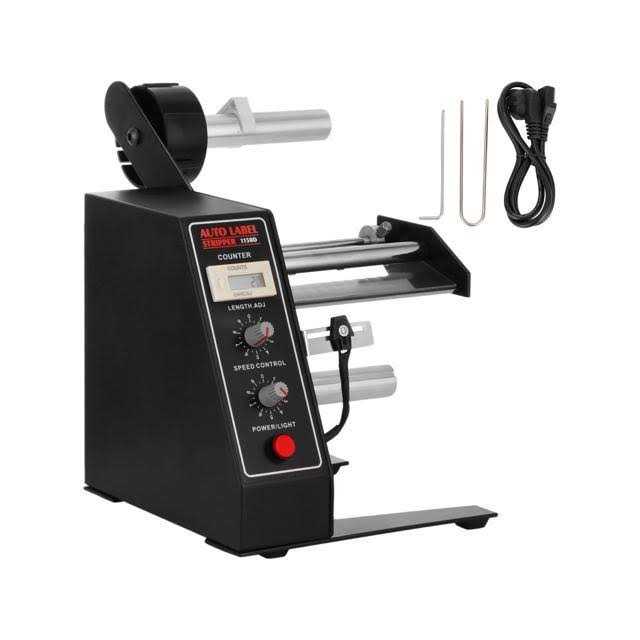 VEVOR Automatic Label Dispenser 110V 12W AL-1150D Automatic Manual Label Stripper Label Machine 1-8 m/min LSTBJ000000000001V1