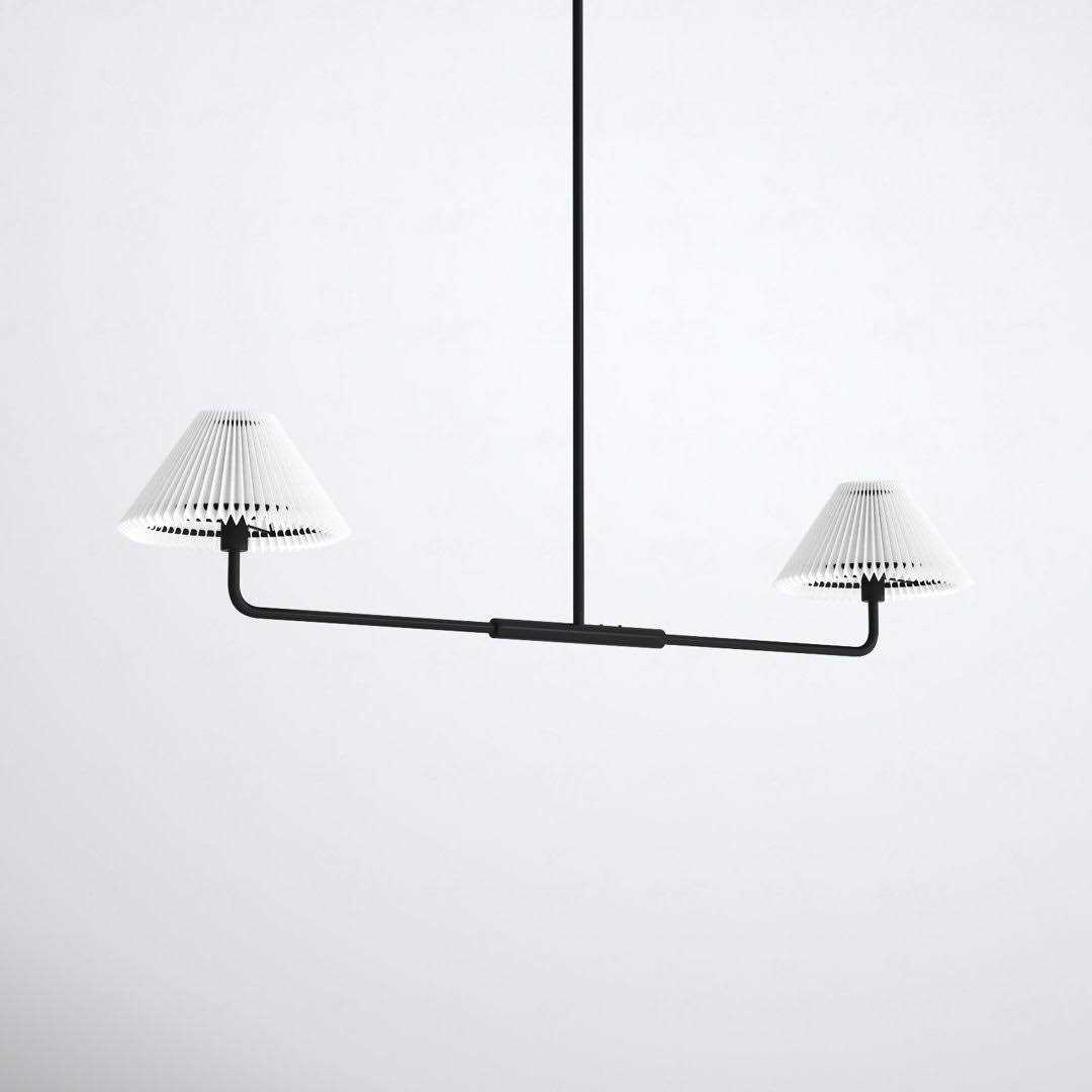 Birch Lane™ Pearson 2 Light Unique Modern Linear Chandelier Finish