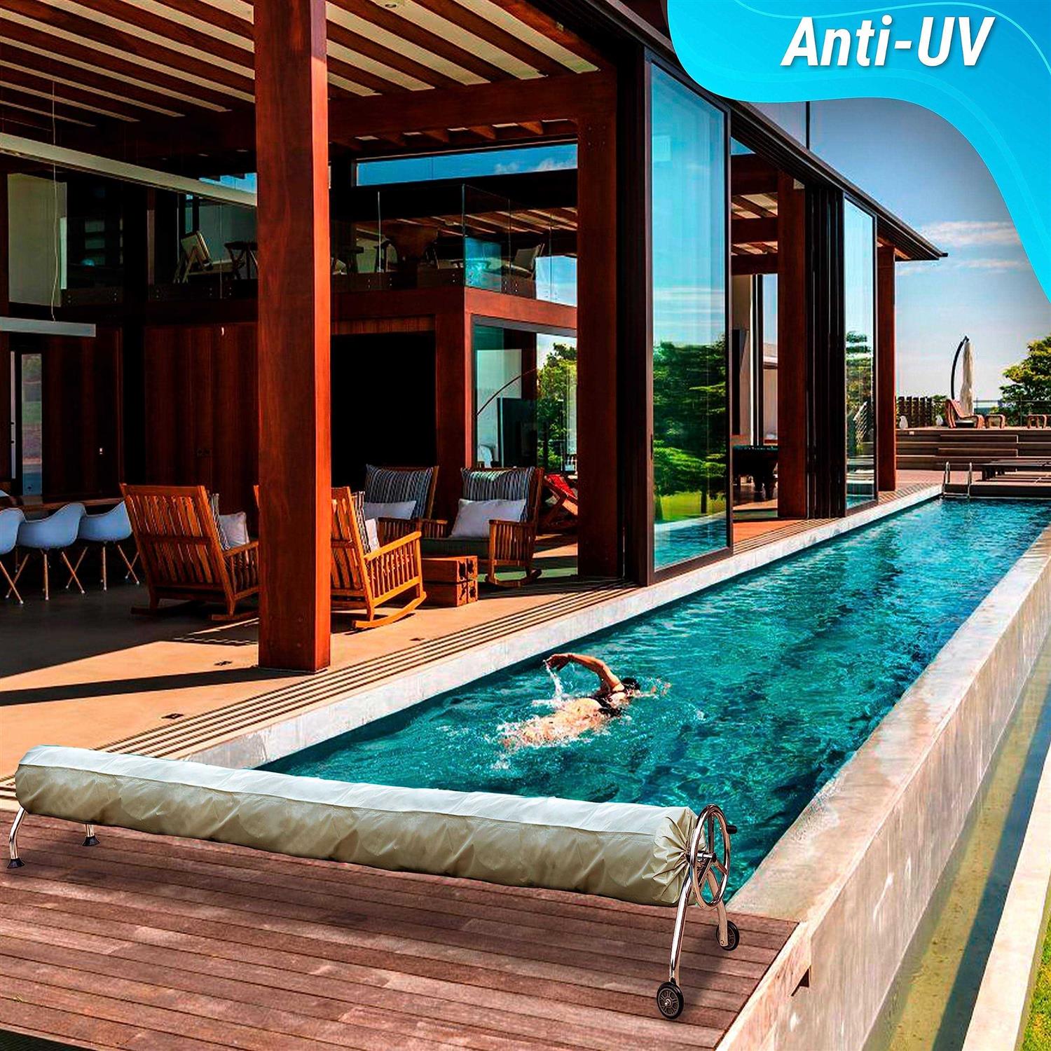 ARDILA VEELA Solar Pool Covers for Inground Pools Pools Reel up to 18FT