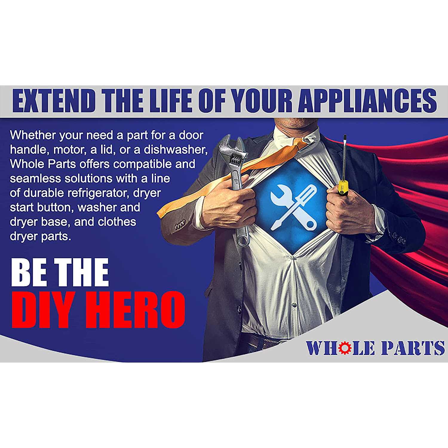 Whole Parts Washer Tub Stem & Seal Repair Kit Part # 6-2095720