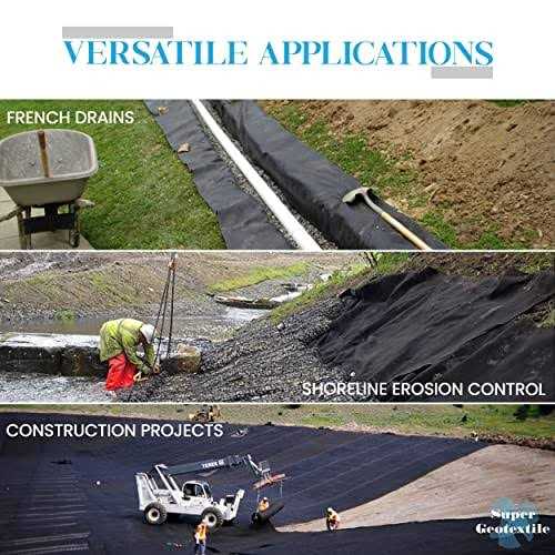 Super Geotextile 4 6, 8 Oz Non Woven Fabric For Landscaping