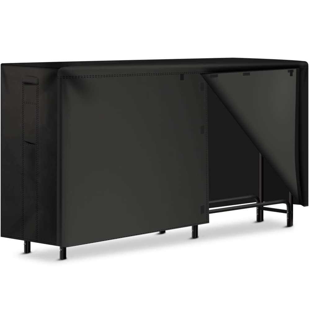 Amagabeli Garden Home 8ft Firewood Log Rack With Cover Combo Set Waterproof Outdoor Log Holder Fireplace Heavy Duty Wood Stacker Patio Pit Storage