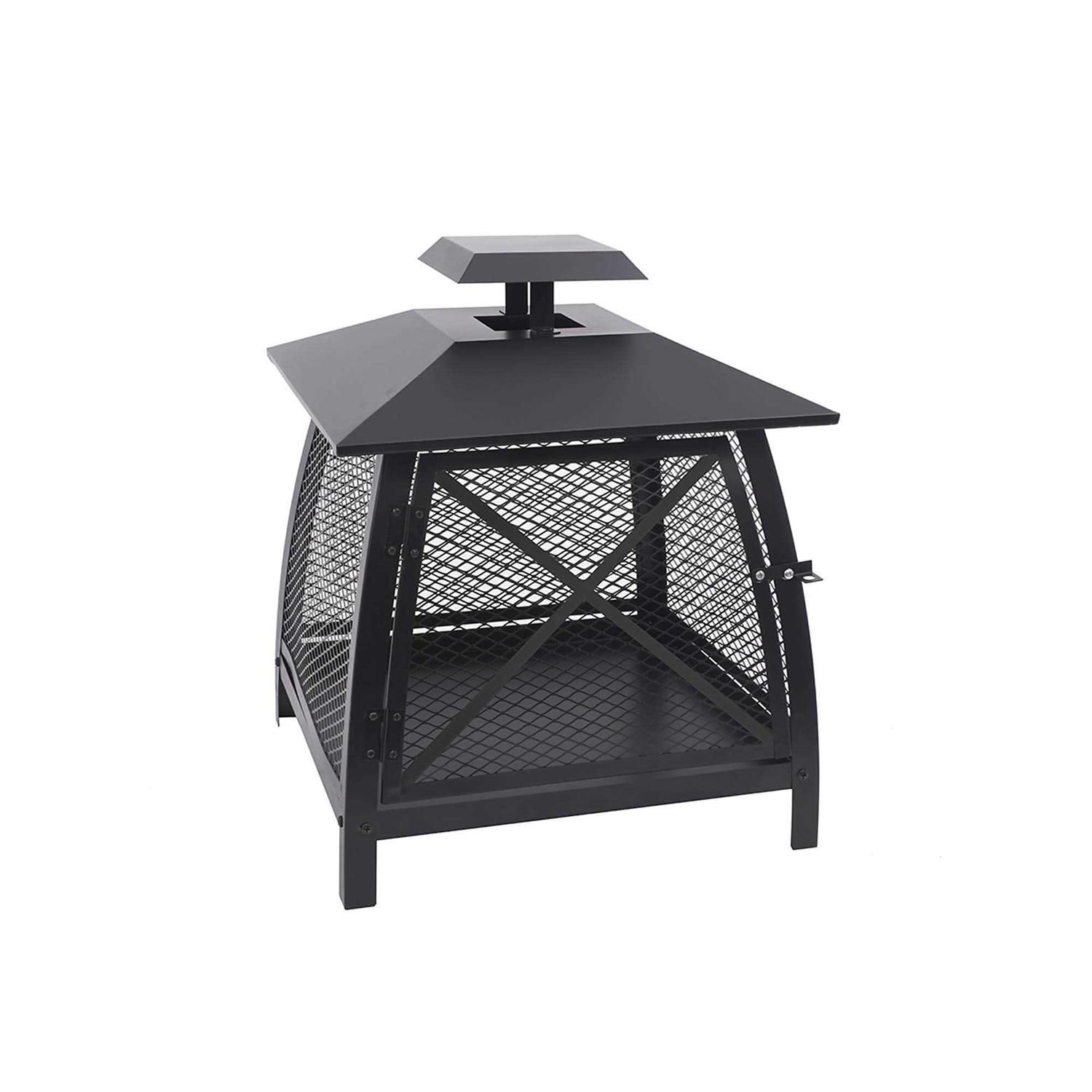 Blue Sky Outdoor 20 in. Square Fireplace with 360 Degree View WBF20