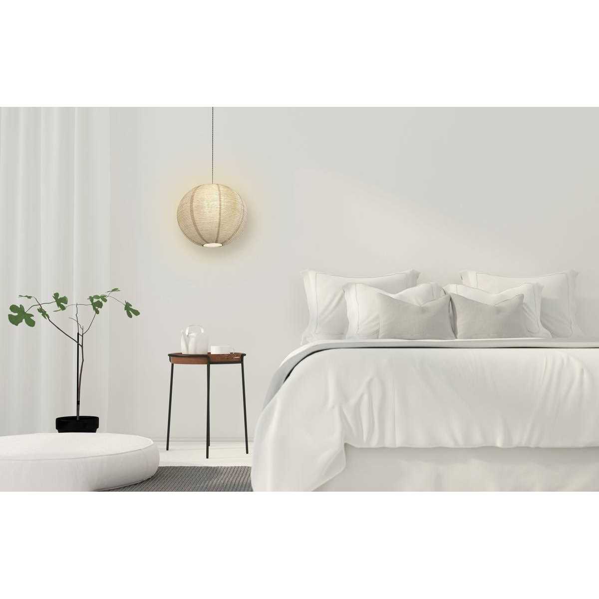 White Fine Line Premium Paper Lantern Pendant Cord Kit