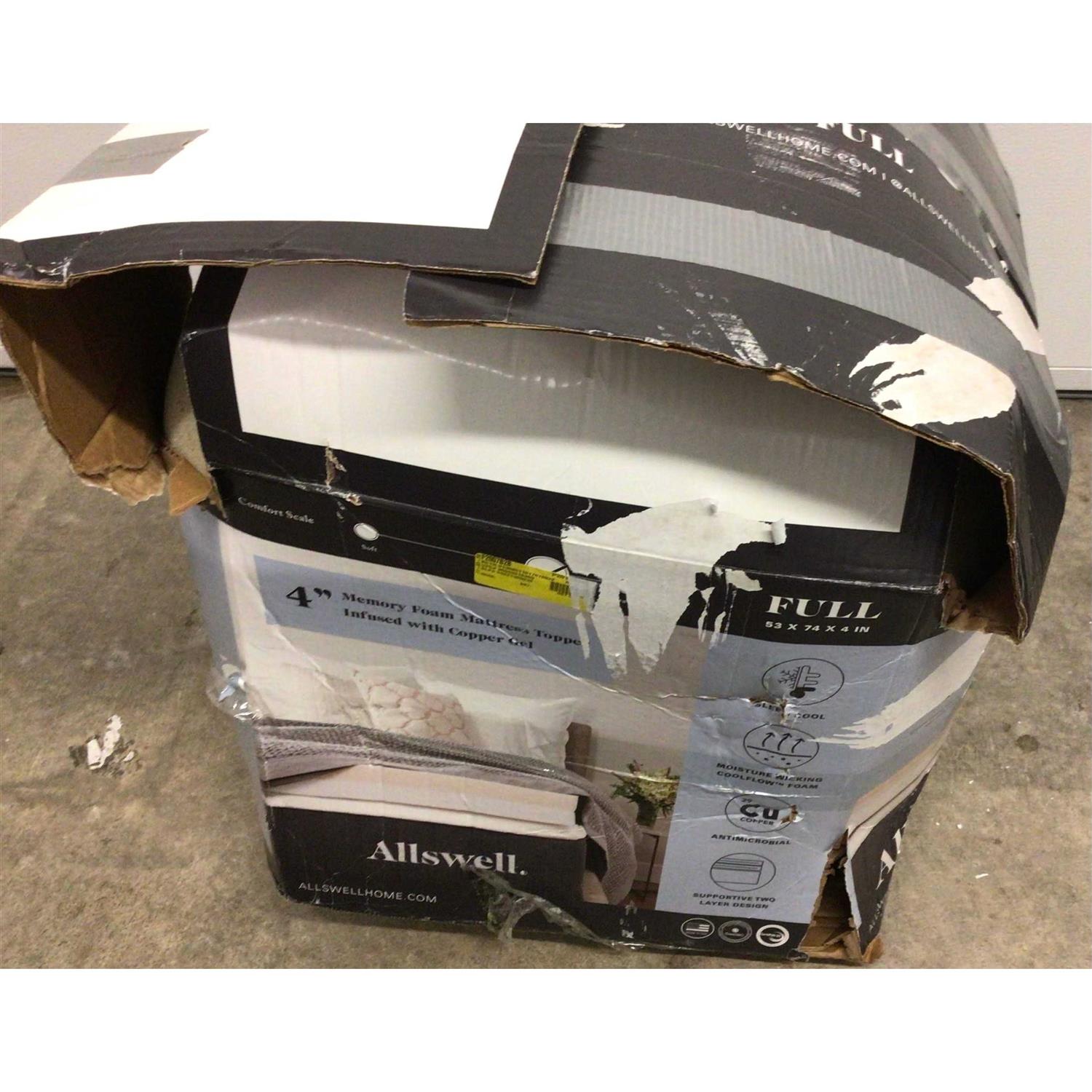 Allswell Memory Foam Mattress Topper Infused with Graphite