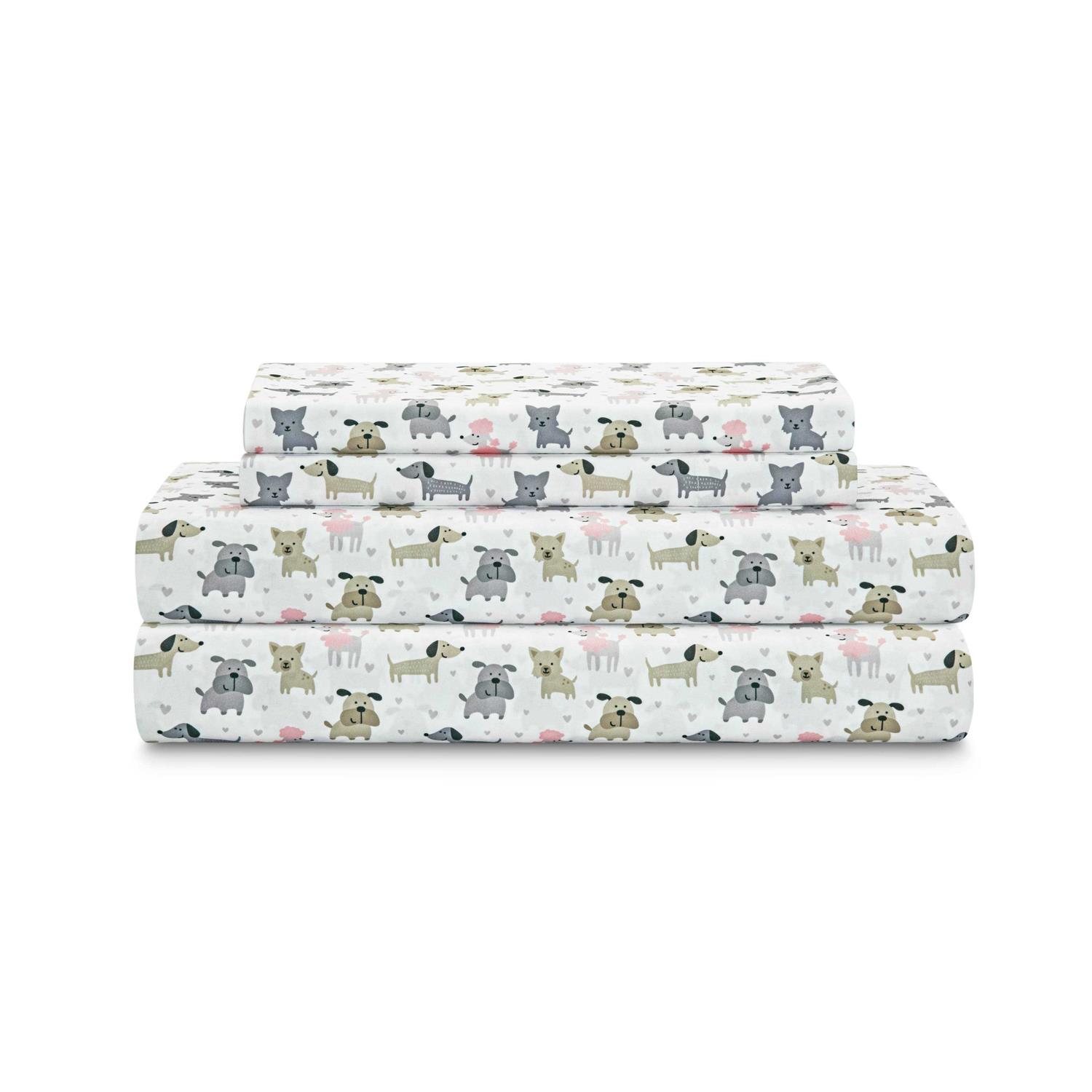 Whimsical Print Microfiber Sheet Set