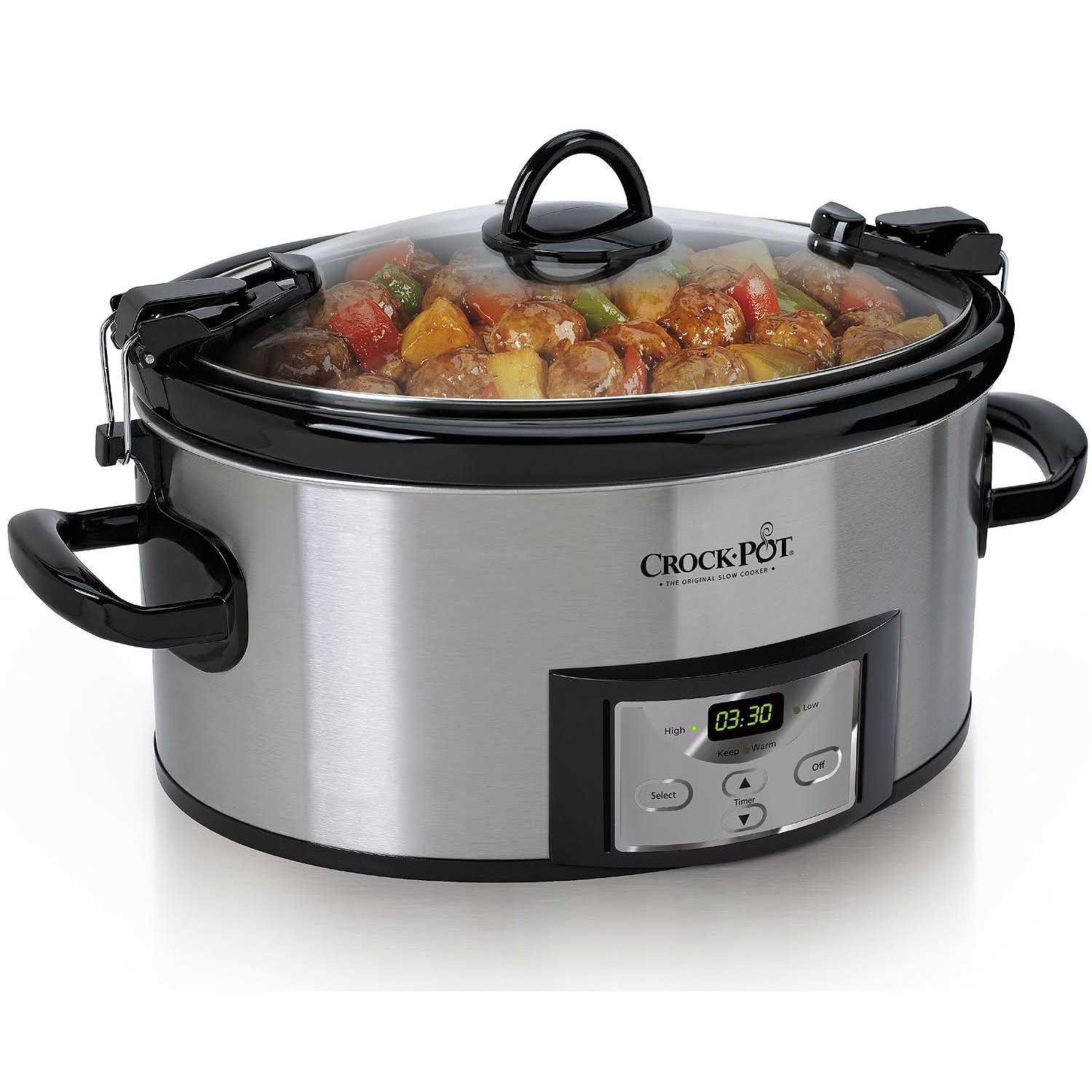 Crock-Pot Programmable Cook Carry 7 Quart Slow Cooker