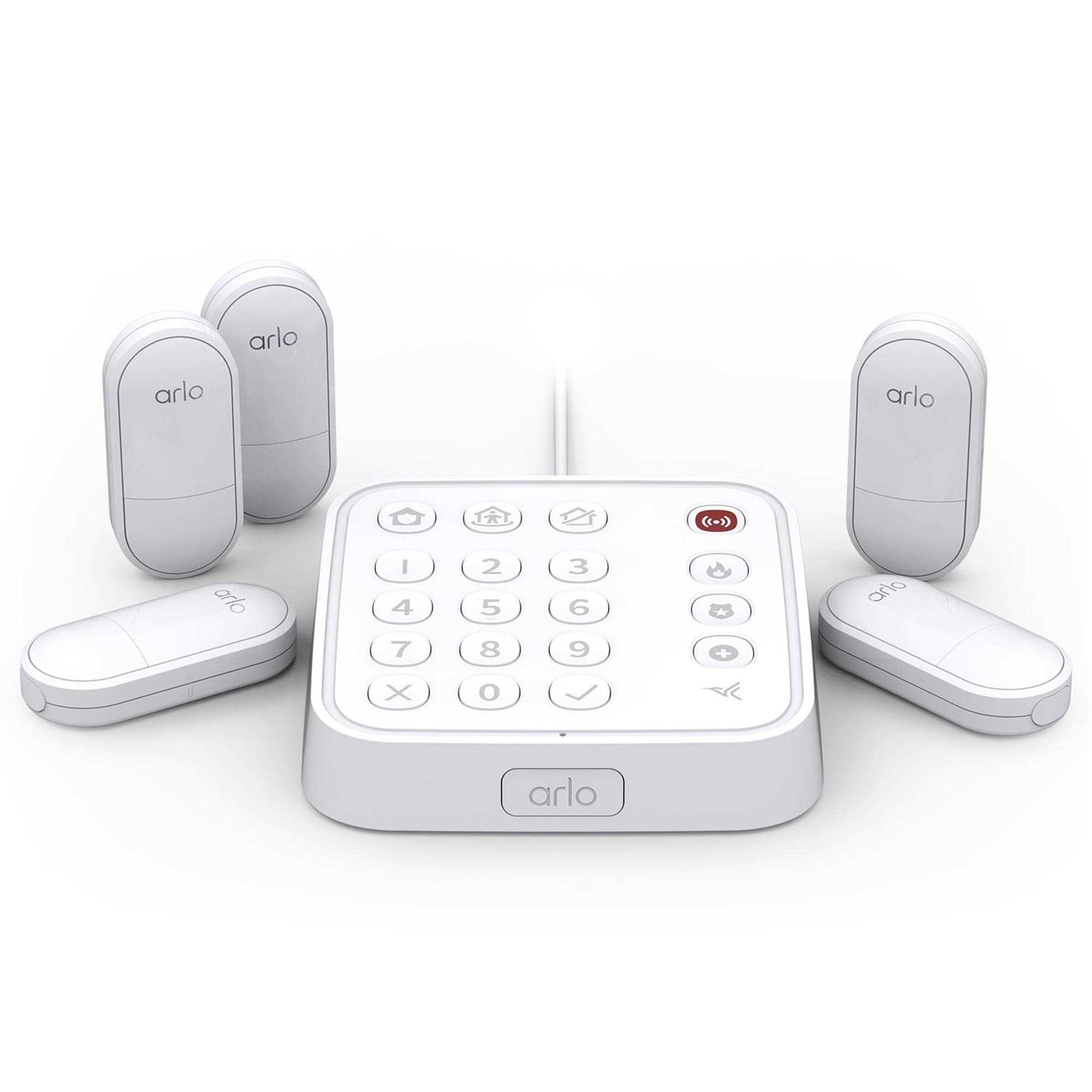 Arlo Home Security System with Wired Keypad Sensor Hub and 8-in-1 Sensors SS1501-100NAS