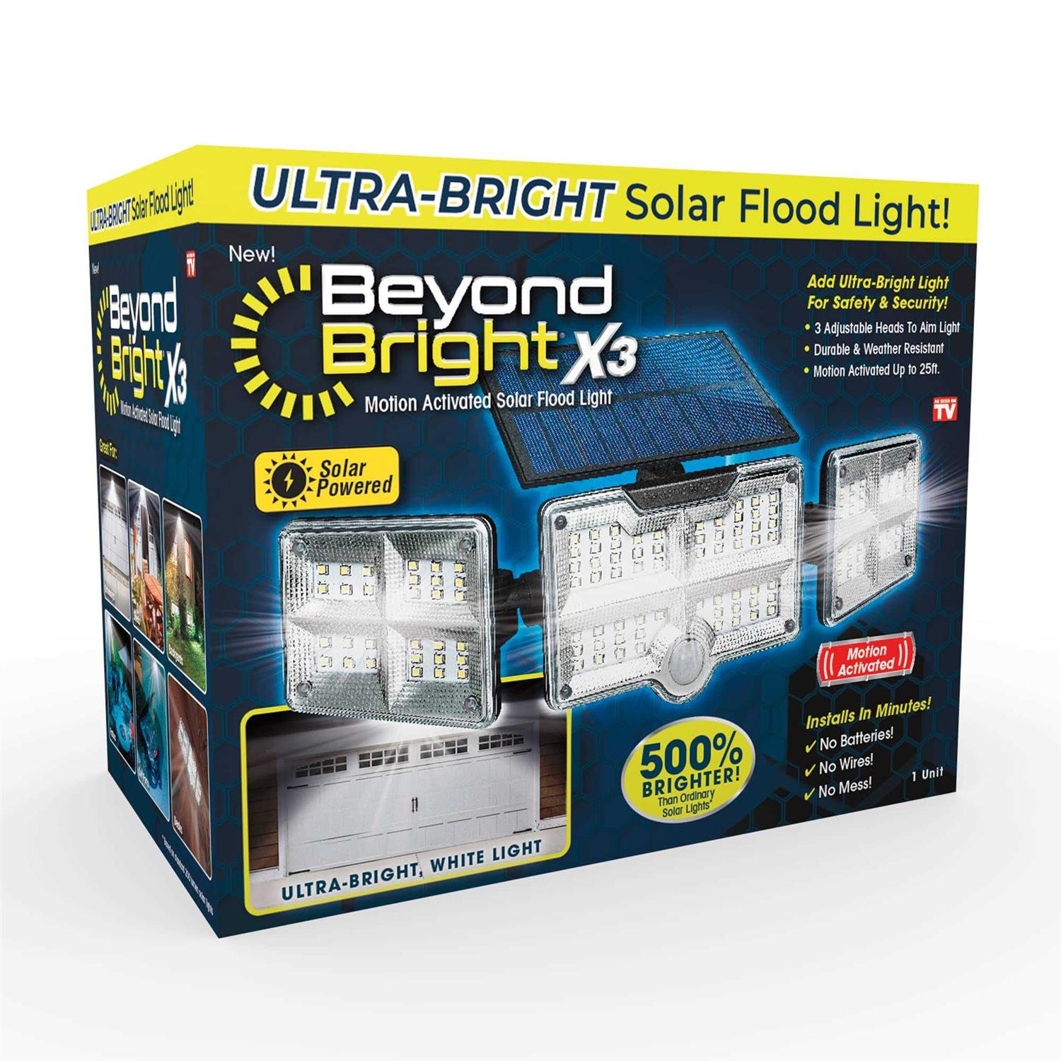 Beyond Bright X3 Motion-Sensing Solar Powered LED