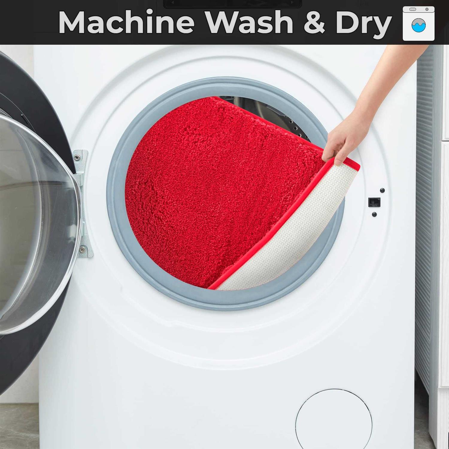 Yafa Home Fashion 1 Piece Solid Microfiber Soft Bathroom Rug