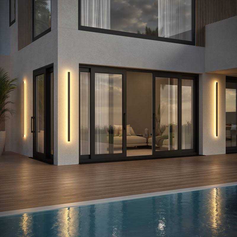 Svelte Outdoor Linear Wall Lamp