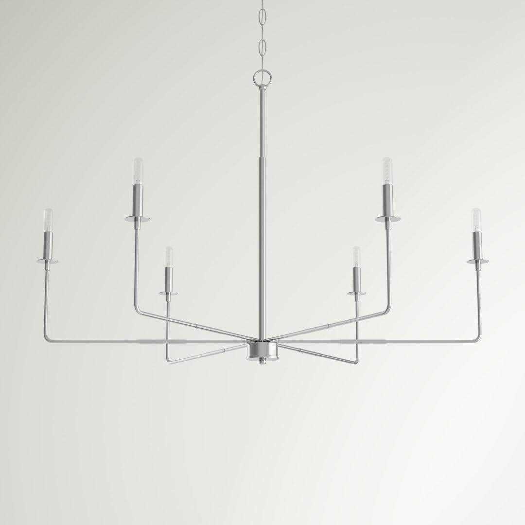 Three Posts™ Mager 6 Light Candle Style Classic Chandelier Finish