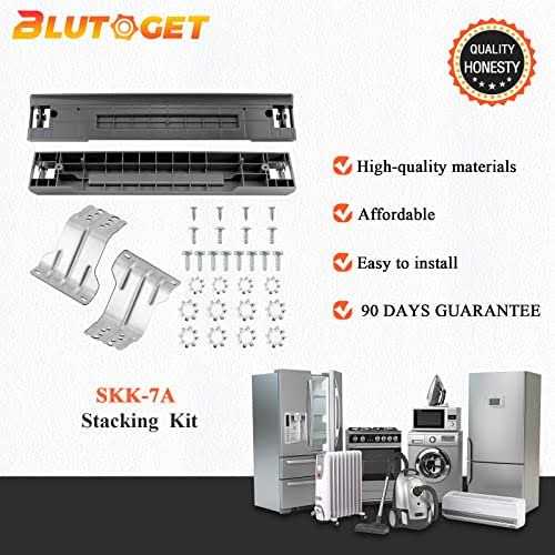 2023 UPGRADED SKK-7A SKK8K Samsung washer dryer stacking kit Compatible for Samsung 27-Inch Front-Load Washers and Dryers