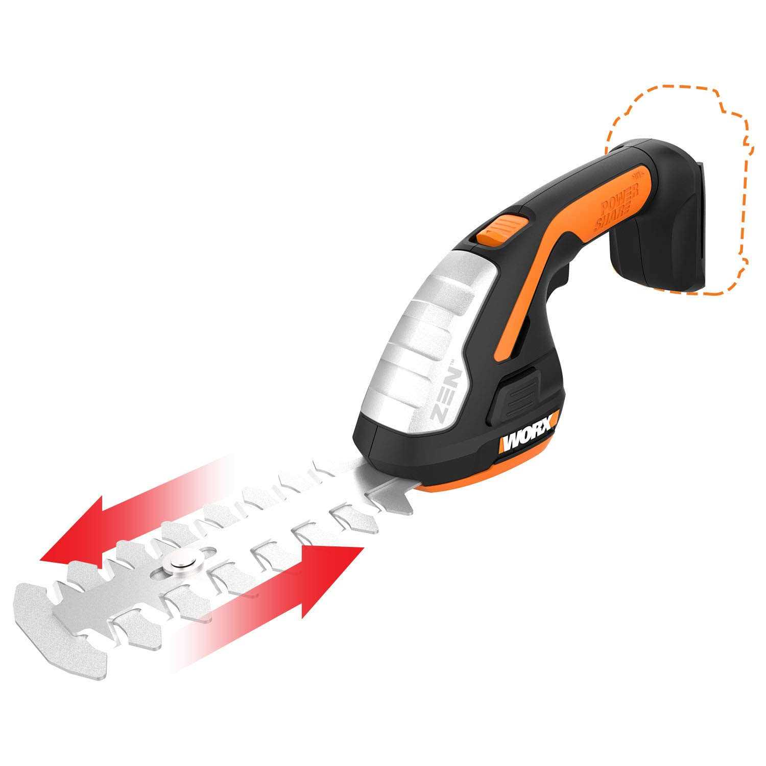 Worx 20V Shear Shrubber Trimmer