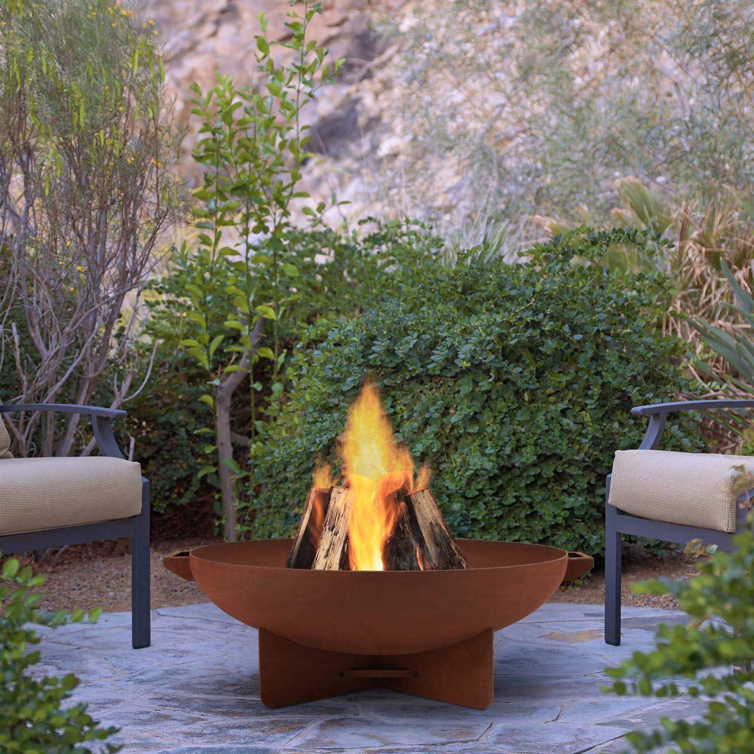 Real Flame Anson Wood Burning Fire Bowl
