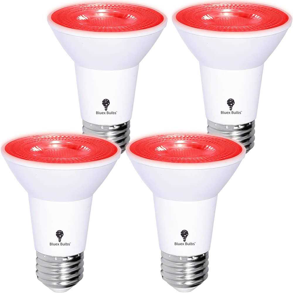 Bluex Bulbs 4 Pack Bluex LED Par20 Flood Light Bulb 8W