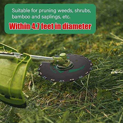 ACEBINTE 9 x 20t Chainsaw Tooth Brush Blades Kit Cutter Trimmer Weed Eater Blade